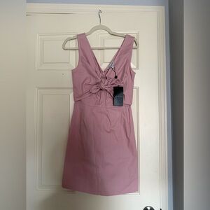 Halston KEELER DRESS IN COTTON TWILL